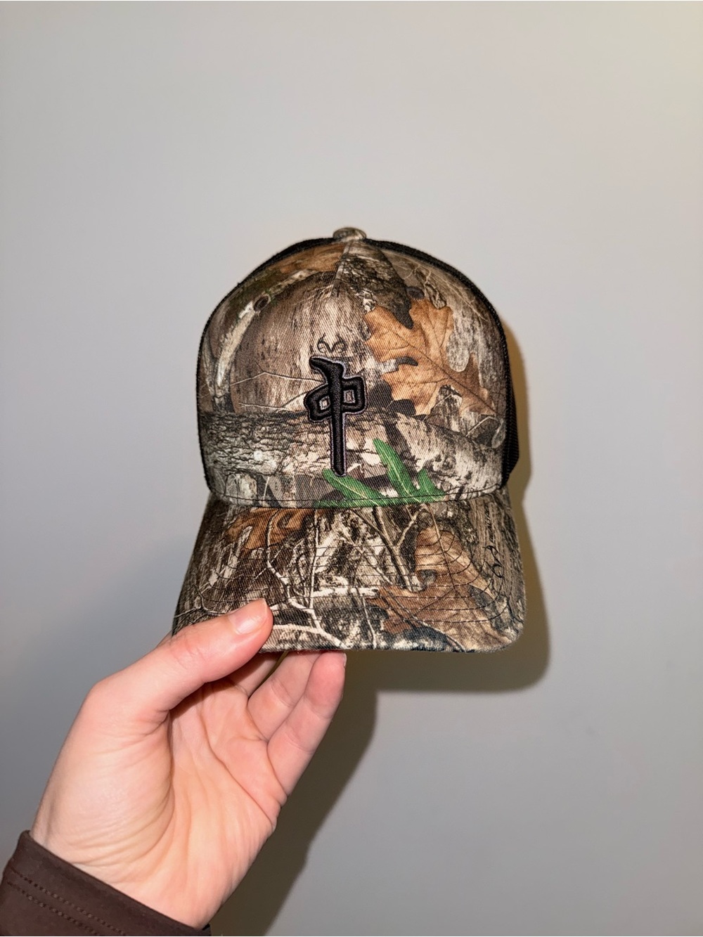 *New* Adjustable Realtree Camo Trucker Hat with Embroidered Logo